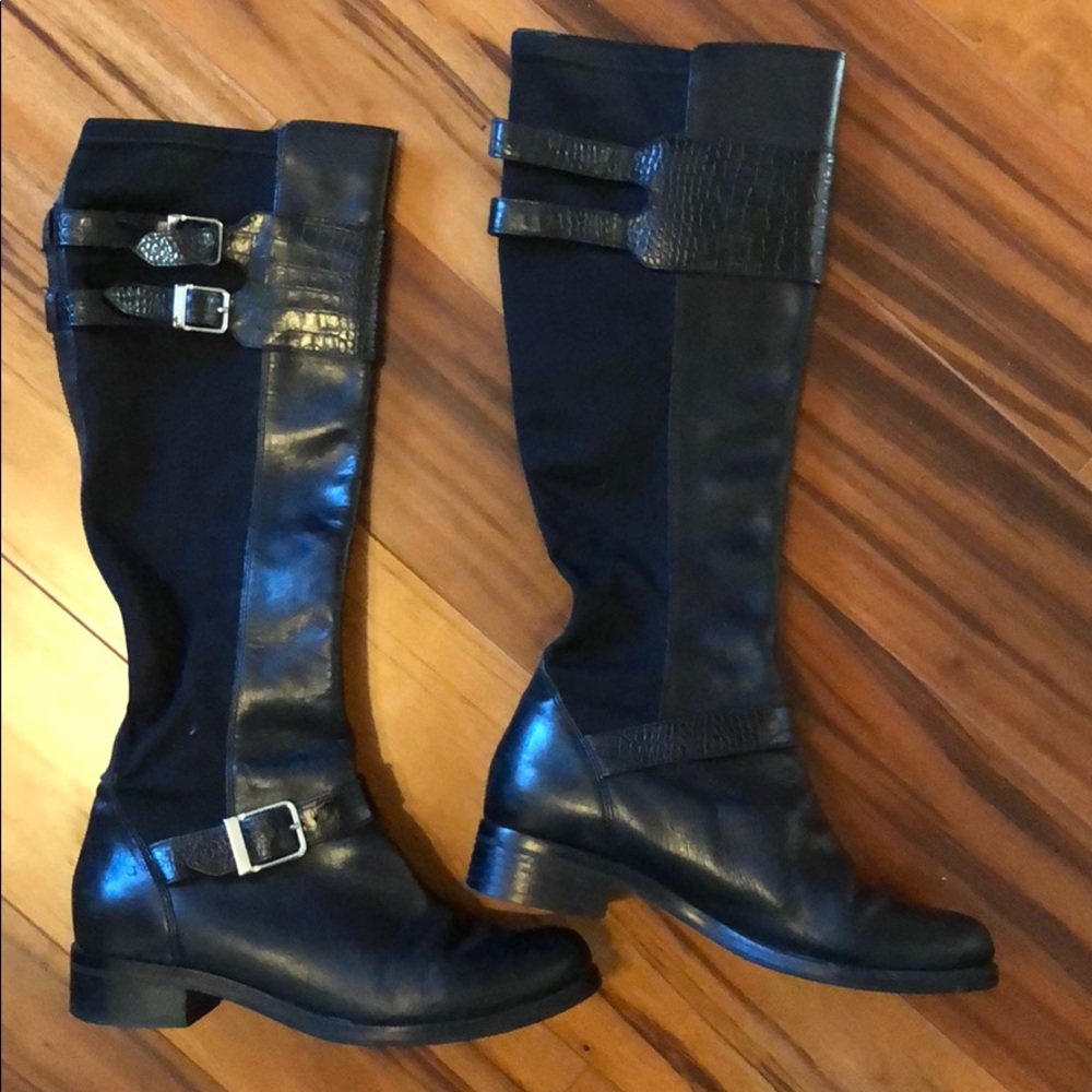 Cole Haan Black Riding Boot